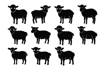 Black Sheep Silhouette Set Bundle Collection For Designers
