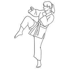 Woman Karate