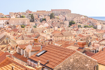 Fototapeta premium View of Dubrovnik from above, Croatia