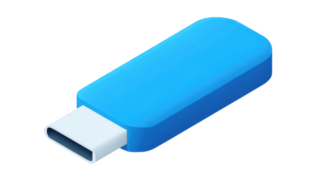 Simple Blue Flash Drive