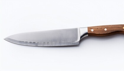 kitchen knife utensil on isolated white background