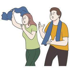 Supporter sport fans