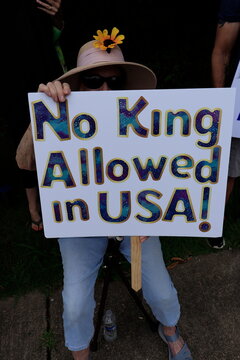 Sign for No Kings Protest in USA