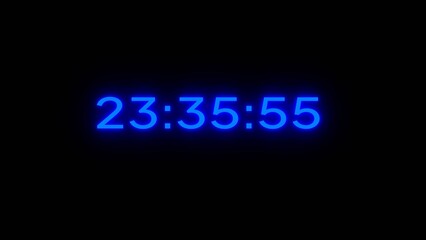 Countdown clock timer illustration. 