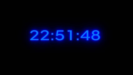 Countdown clock timer illustration. 