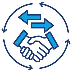 Trade Blue Icon