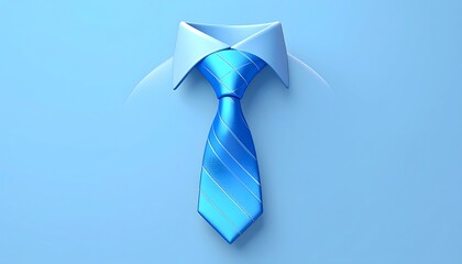 Light blue shirt with matching tie