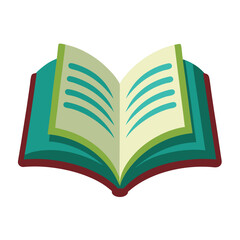 book vector image on white background 