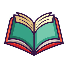 book vector image on white background 