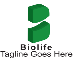 3d logo od B letter, different colors