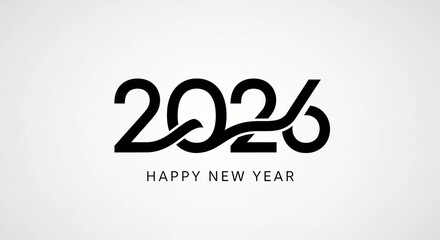 Obraz premium 2026 Happy New Year