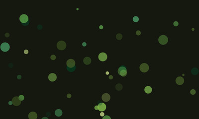Abstract Geometric Dark Green Background with Overlapping Circles Design Element