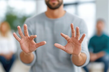 Engaging Hands in Interactive Discussion Setting