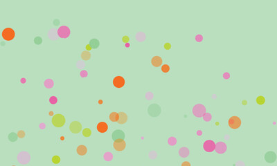 Abstract Colorful Spheres on a Pastel Background Concept Illustration