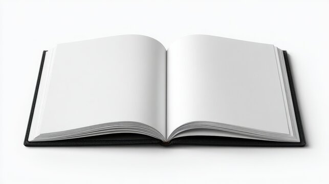 plain notebook with no text or design, isolated on white background