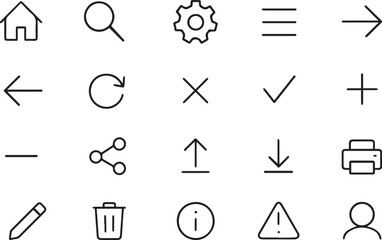 Fototapeta premium elament Icon Set