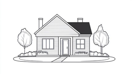 Simple house illustration