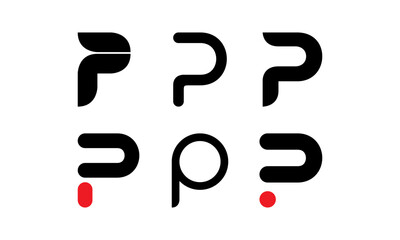 Modern Letter P Logo	
