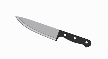 Sleek Chef's Knife: Precision Cutting Tool Illustration