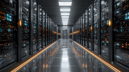 Data Computing Digital Information Data Center Technology. Computer Information Storage. Cybersecurity 3d Illustration