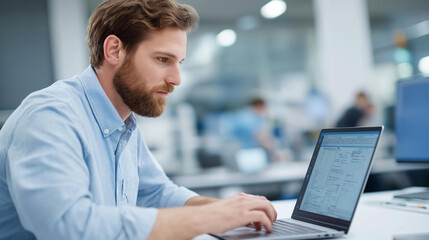 Quantum software engineer developing algorithms for quantum error correction in a high tech lab coding on a laptop with generic quantum framework open quantum circuit diagrams