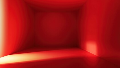Obraz premium Best Seller: Modern Red Abstract Gradient Backdrop With Light And Shadow, Featuring Dimensions And Hot Tones For A Contemporary Look.