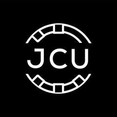 “Modern JCU Monogram Logo Design, Sleek Minimalist Letter mark in Circle, JCU LATER LOGO, High-Contrast Branding Concept”
