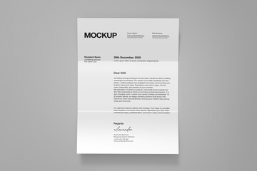Minimal elegant paperwork mockup
