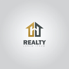Modern Real Estate Logo – Abstract House Shape Clean Vector Design