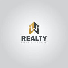 Modern Real Estate Logo – Abstract House Shape Clean Vector Design