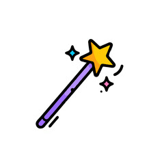 Magic Wand with Star Casting Spell

