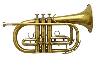 Naklejka premium Vintage trumpet instrument