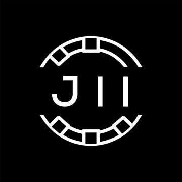 &ldquo;Modern  Monogram Logo Design, Sleek Minimalist Letter mark in Circle, JII LATER LOGO, High-Contrast Branding Concept&rdquo;
