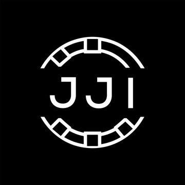 &ldquo;Modern  Monogram Logo Design, Sleek Minimalist Letter mark in Circle, JJI LATER LOGO, High-Contrast Branding Concept&rdquo;
