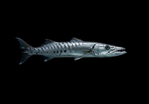 Snook profile against black background