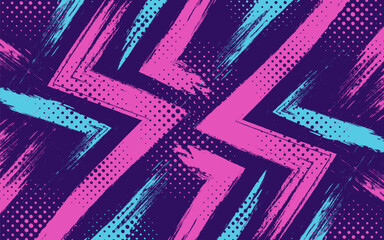 Abstract vibrant grunge sport pattern background