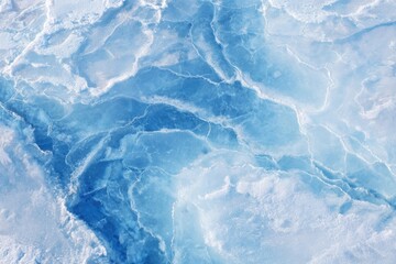 Obraz premium Abstract icy blue marble texture
