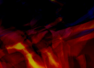 Noisy haotic  abstract background with textured red, yellow shapes. Trendy edgy design for music, digital art, posters