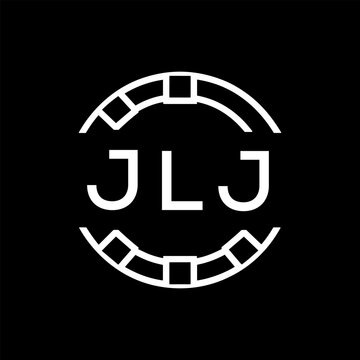 &ldquo;Modern  Monogram Logo Design, Sleek Minimalist Letter mark in Circle, JLJ LATER LOGO, High-Contrast Branding Concept&rdquo;
