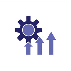 improvement icons. simple colored vector