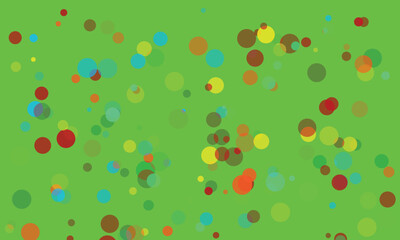 Abstract minimalist background with green circles and modern artistic style