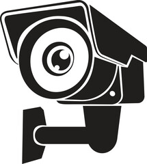Security camera icon, video surveillance.