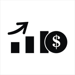 gain icons. simple solid vector