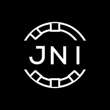 &ldquo;Modern  Monogram Logo Design, Sleek Minimalist Letter mark in Circle, JNI LATER LOGO, High-Contrast Branding Concept&rdquo;
