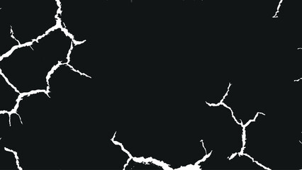 Ground Cracks and Sketch Crack Texture with Dry Soil Fractures, Transparent Cracked Terrain and Earthquake Surface Breaks Isolated on White Background, Old Dry Cracking Soil Vector Texture for Abstrac