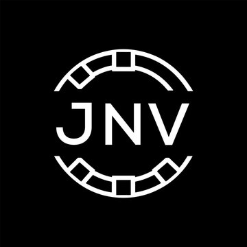 &ldquo;Modern  Monogram Logo Design, Sleek Minimalist Letter mark in Circle, JNV LATER LOGO, High-Contrast Branding Concept&rdquo;
