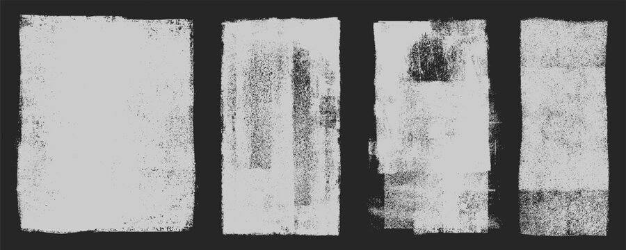 Ink roller textures, grunge stamp texture, dust overlay dirty backgrounds with rough edges, letterpress grain texture