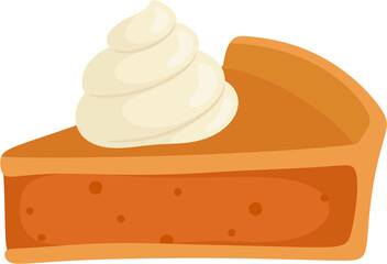 illustration pumpkin pie