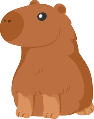 Obraz premium illustration capybara