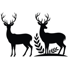deer silhouette vector